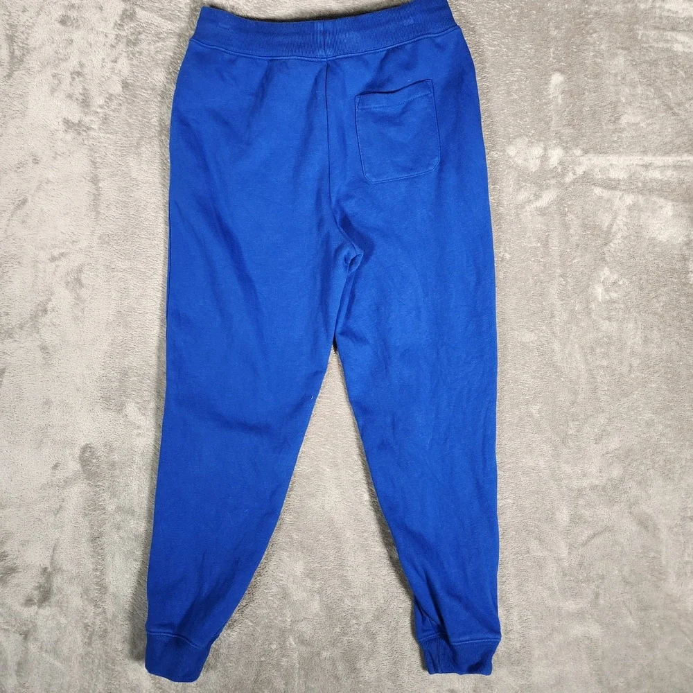 Polo Ralph Lauren Jogger Mens Large 14-16‎ Royal Blue Sweatpants Flame Logo